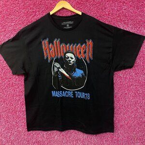 John Carpenter's Halloween Michael Myers Massacre Tour '78 Horror Graphic T-Shir